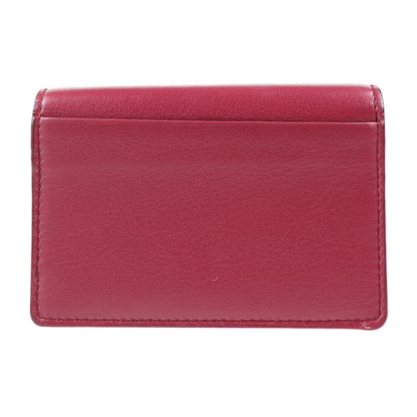 2024033002197 3 Balenciaga Paper Leather Card Case Bordeaux