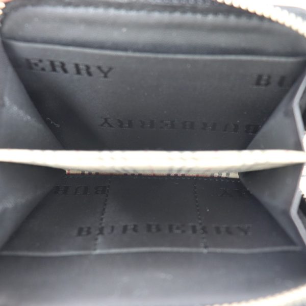 2024063007380 6 Burberry Canvas Leather Coin Case Black