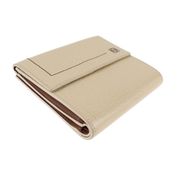 2024063007381 4 Loewe Anagram Leather Bifold Wallet Beige Brown