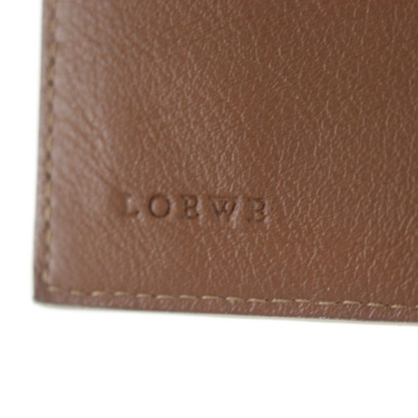 2024063007381 7 Loewe Anagram Leather Bifold Wallet Beige Brown