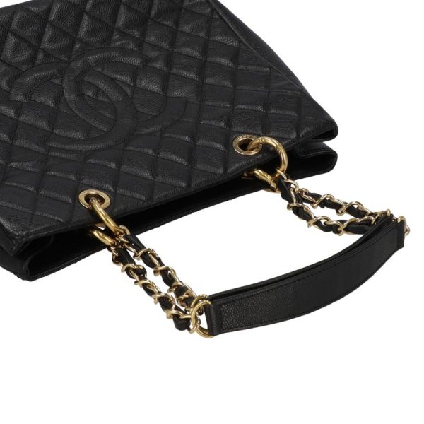 20244 4 Chanel Caviar Skin Tote Bag Black