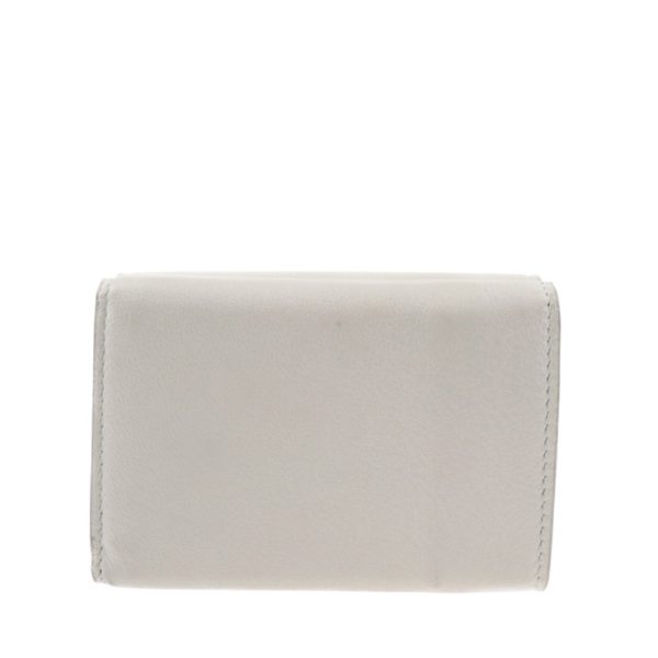 2025023002310 3 Balenciaga Everyday Tri fold Leather Wallet White