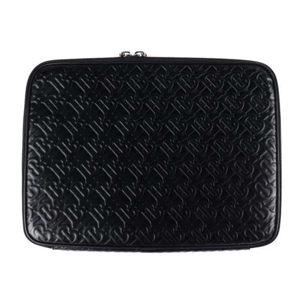 2025113002506 1 Burberry Leather Clutch Bag Black