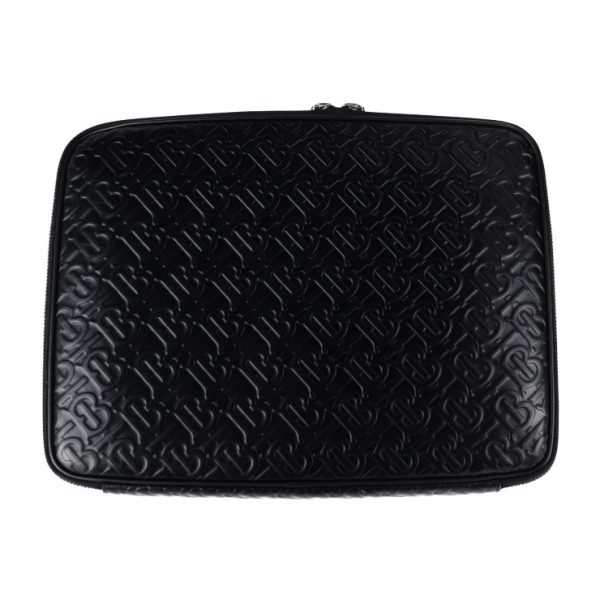 2025113002506 2 Burberry Leather Clutch Bag Black