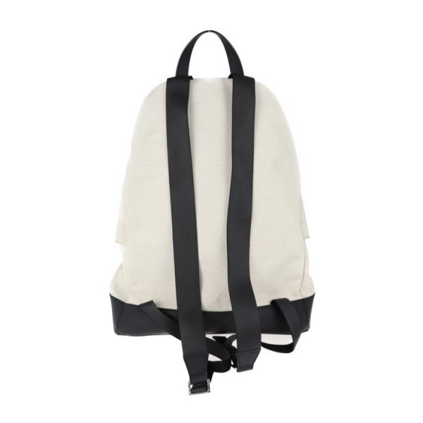 2025123001578 3 Balenciaga Canvas Leather Daypack Ivory Black