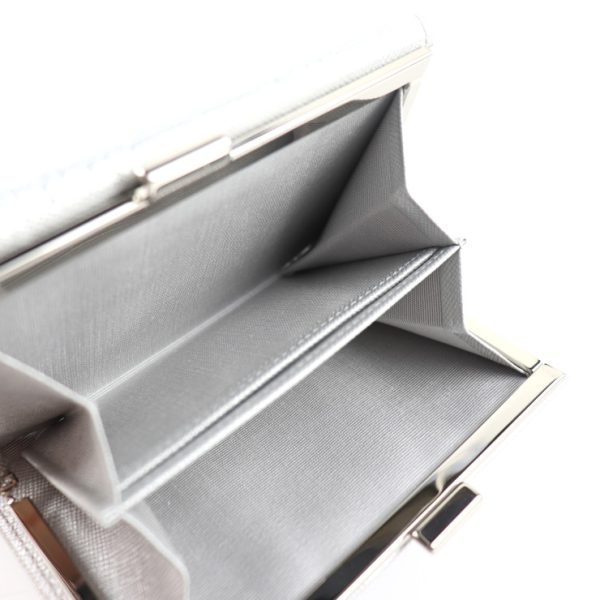 2026053002258 6 Burberry Leather Tri fold Wallet Silver