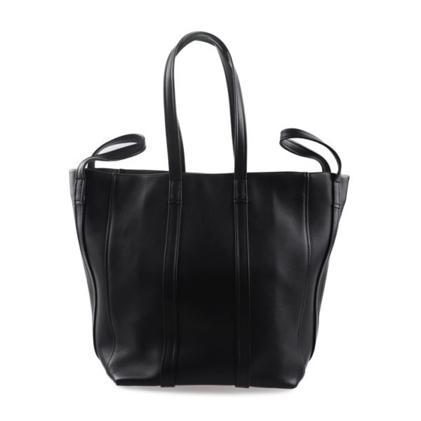 2027053007309 3 Balenciaga Laundry Hippo S Leather Tote Bag Black Brown