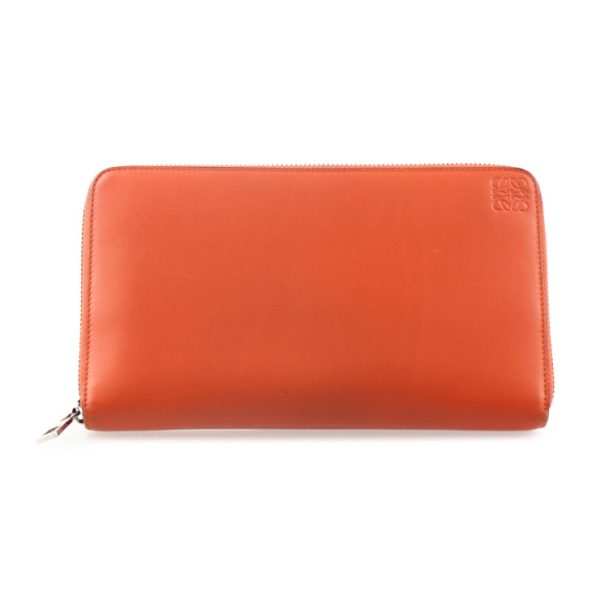 2027053007318 1 Loewe Leather Long Wallet Orange