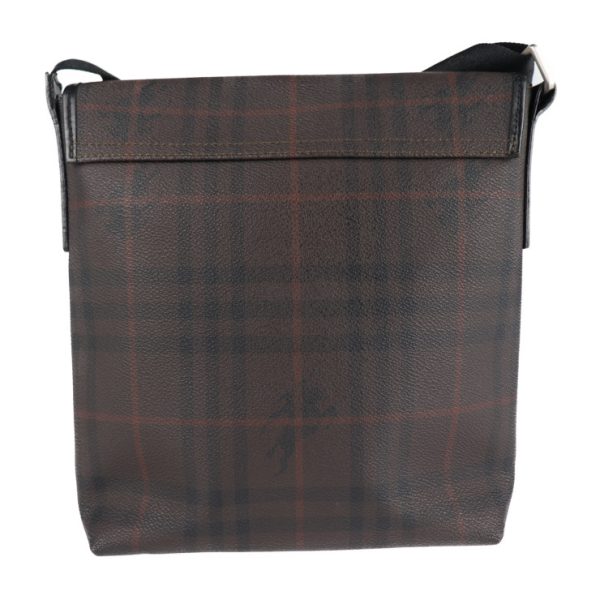 2027103002454 3 Burberry PVC Leather Shoulder Bag Brown Black Plaid