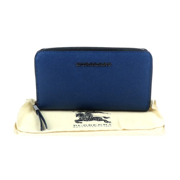 2028013002250 8 Burberry Leather Wallet Blue