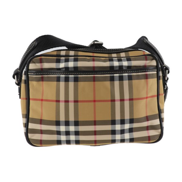 2029073007012 3 Burberry Canvas Camera Bag Beige Plaid