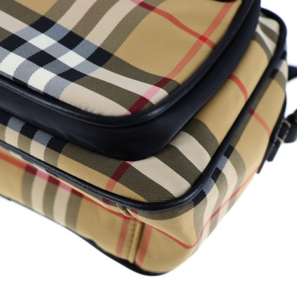 2029073007012 5 Burberry Canvas Camera Bag Beige Plaid