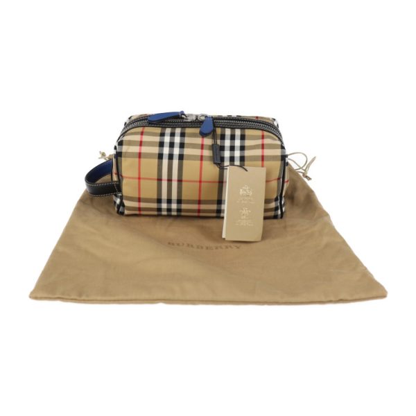 2029073007014 9 Burberry Canvas Bag Beige Plaid