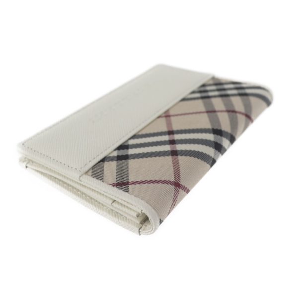 2029093002491 6 Burberry Nylon Cowhide Card Case Off white Beige Plaid