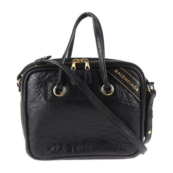 2030093007014 1 Balenciaga Leather Handbag Black