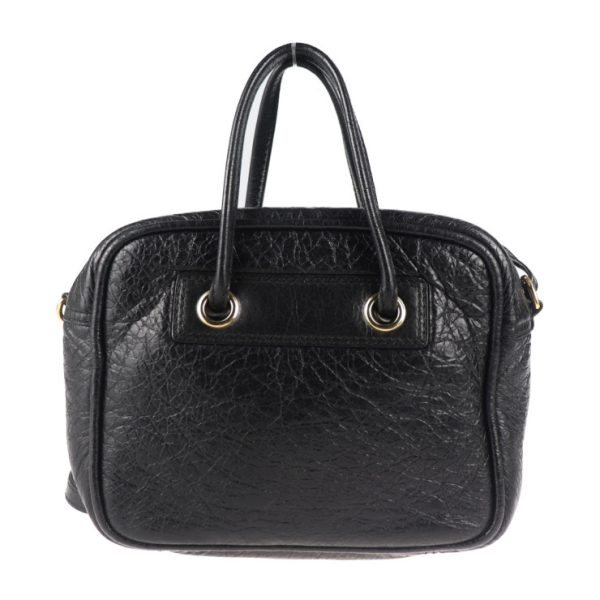 2030093007014 3 Balenciaga Leather Handbag Black