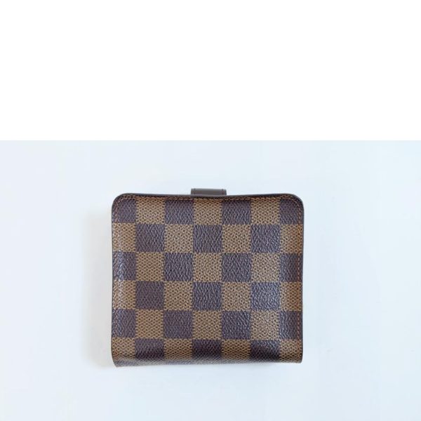 20301 2 Louis Vuitton Compact Zip Damier Ebene Wallet