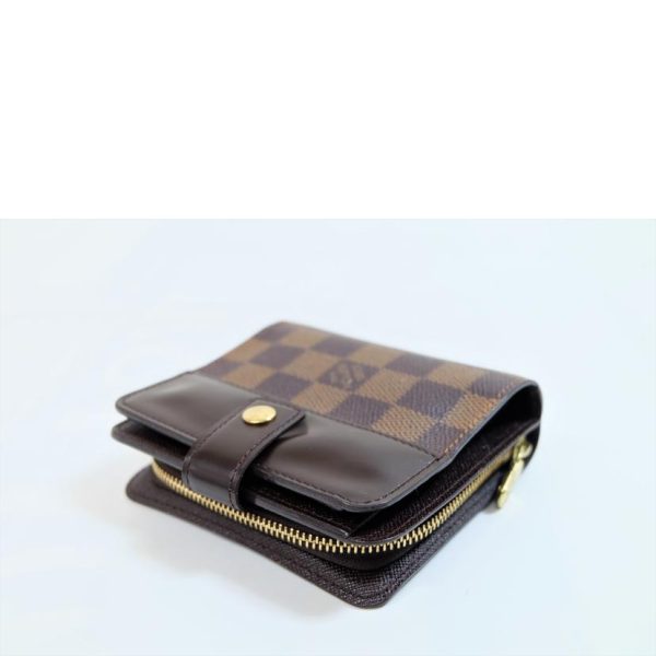 20301 3 Louis Vuitton Compact Zip Damier Ebene Wallet