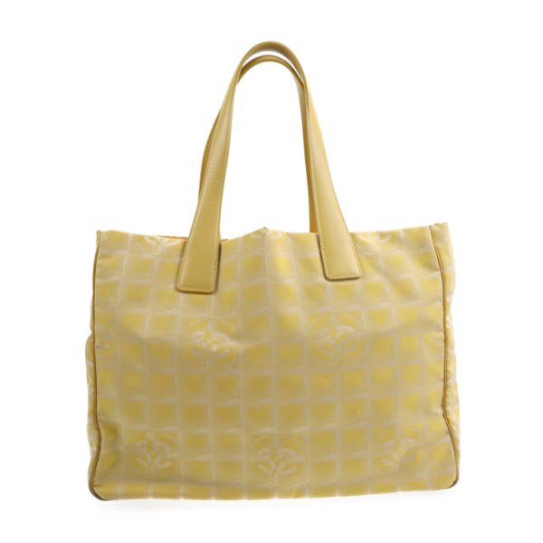 2031033002020 1 Chanel Travel Line Tote Bag Canvas Yellow