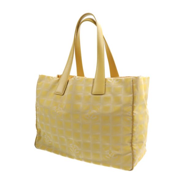 2031033002020 2 Chanel Travel Line Tote Bag Canvas Yellow