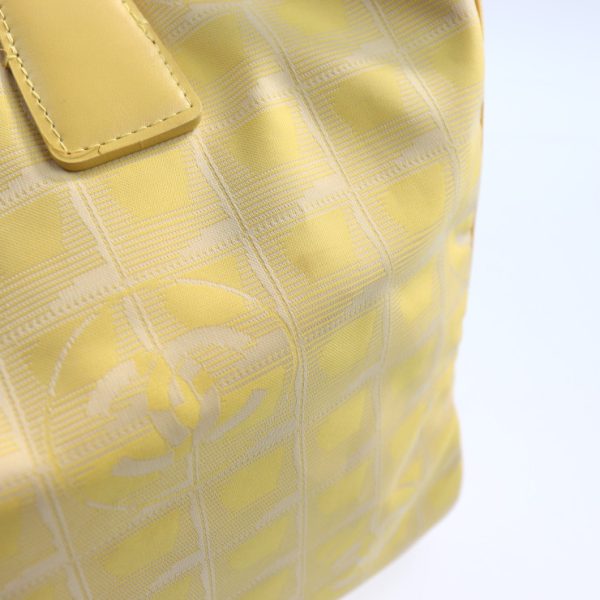 2031033002020 7 Chanel Travel Line Tote Bag Canvas Yellow