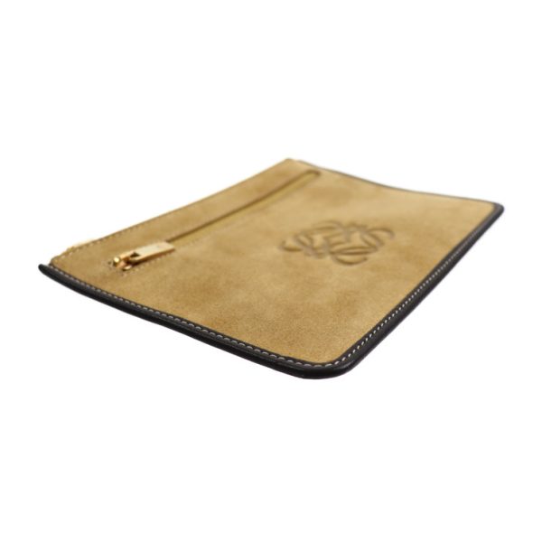 2031033002029 4 Loewe Leather Suede Pouch Beige