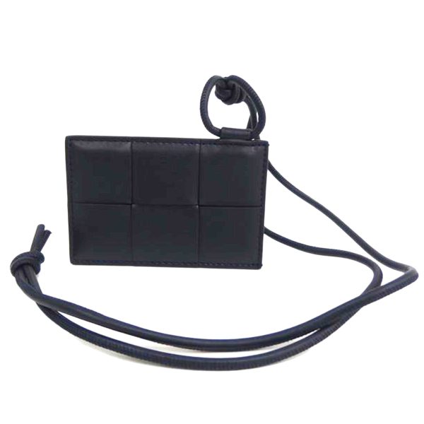 20328 1 Bottega Cassette Badge Holder Black