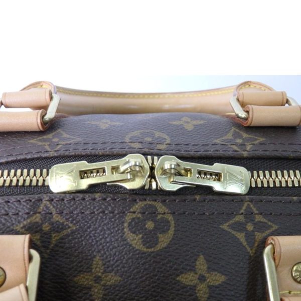 20336 8 Louis Vuitton Keepall 45 Monogram Duffel Bag Brown