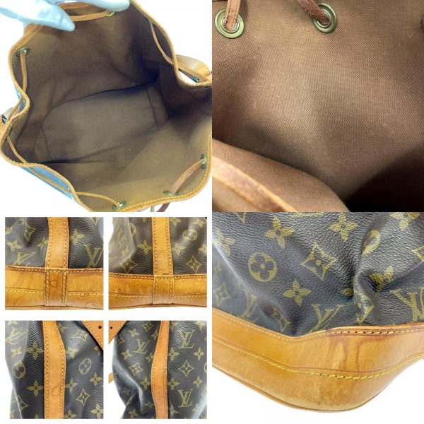 203456 10 c Louis Vuitton Monogram Noe Shoulder Bag Brown