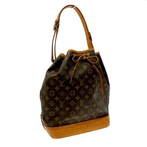 203456 2 Louis Vuitton Monogram Noe Shoulder Bag Brown