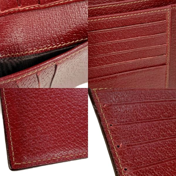 203572 9 Gucci GG Canvas Leather Bifold Wallet Bordeaux