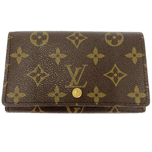 203573 1 Louis Vuitton Monogram Portomone Bier Tresor Brown Bifold Wallet