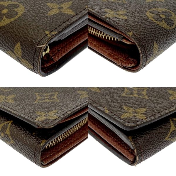 203573 6 Louis Vuitton Monogram Portomone Bier Tresor Brown Bifold Wallet