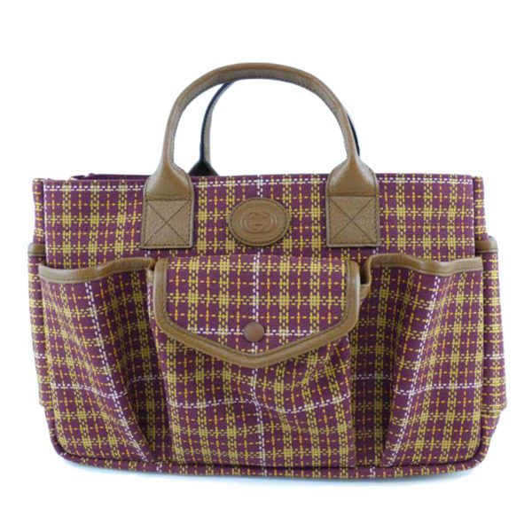 20367 1 Gucci Checked Childrens Tote Bag MultiColor