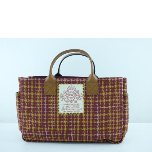 20367 2 Gucci Checked Childrens Tote Bag MultiColor