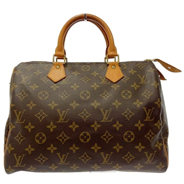 203730 1 Louis Vuitton Monogram Speedy 30 Boston Bag Brown