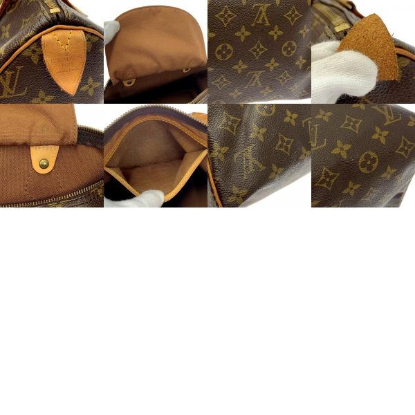 203730 10 c Louis Vuitton Monogram Speedy 30 Boston Bag Brown