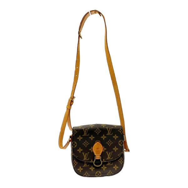 203760 1 Louis Vuitton Monogram Saint Cloud MM Shoulder Bag Brown