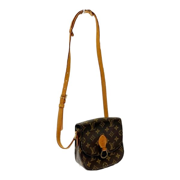 203760 2 Louis Vuitton Monogram Saint Cloud MM Shoulder Bag Brown