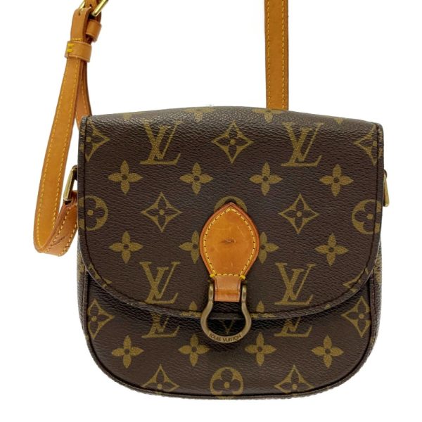 203760 4 Louis Vuitton Monogram Saint Cloud MM Shoulder Bag Brown