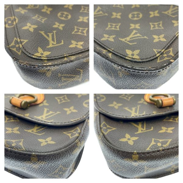 203760 7 Louis Vuitton Monogram Saint Cloud MM Shoulder Bag Brown