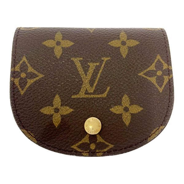 203865 1 Louis Vuitton Monogram Portomone Guzet Coin Case Brown