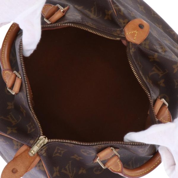 20388 5 Louis Vuitton Speedy 30 Bag Monogram Canvas Brown