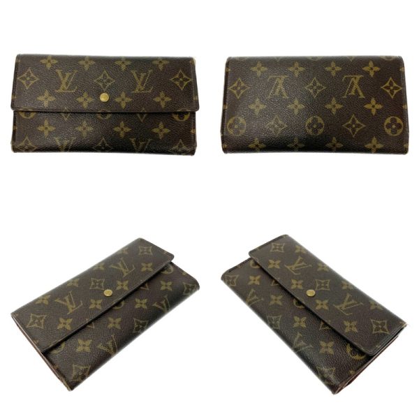 204041 4 LOUIS VUITTON Monogram PVC Wallet 3 Piece Set Brown