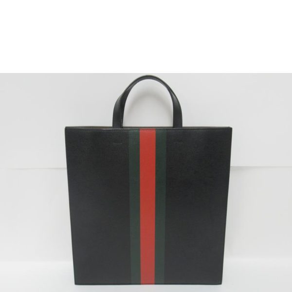 20449 2 Gucci Sherry Line Snake Tote Bag