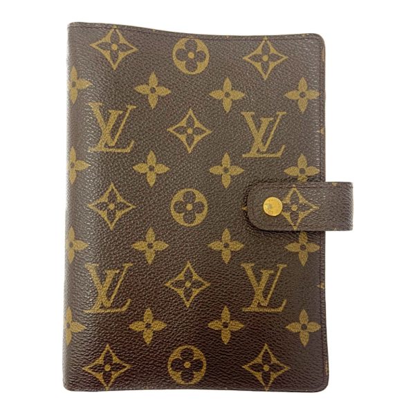 204652 1 LOUIS VUITTON Monogram PVC Agenda MM Notebook Cover Brown