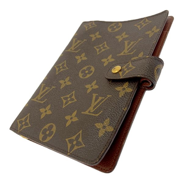 204652 2 LOUIS VUITTON Monogram PVC Agenda MM Notebook Cover Brown