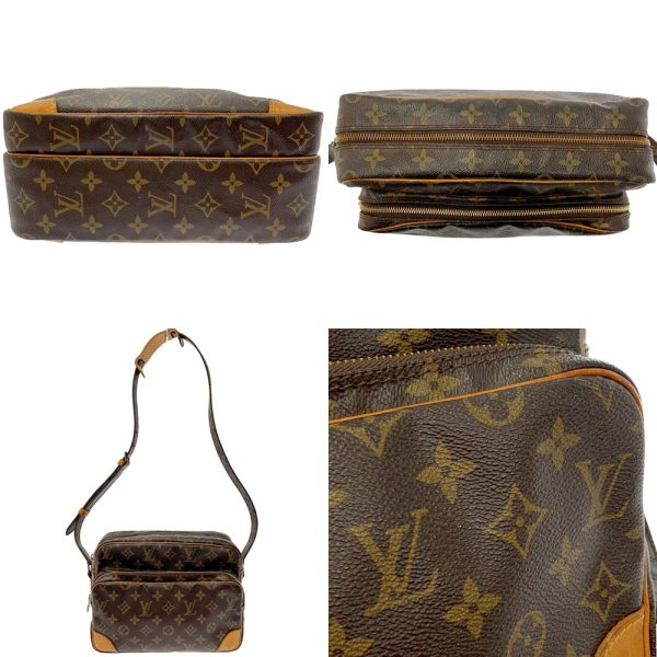 204658 5 Louis Vuitton Monogram Nile Shoulder Bag Brown