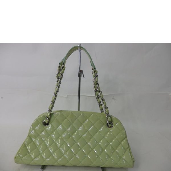 20466 2 Chanel Cocomark Enamel Chain Bag Green