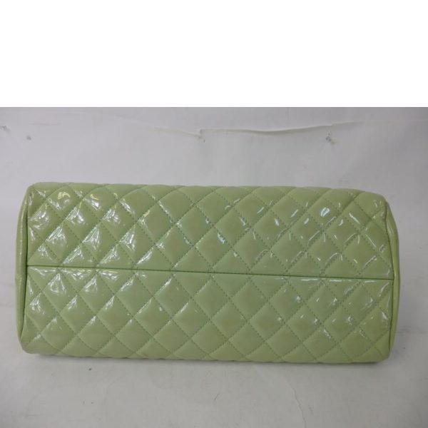 20466 4 Chanel Cocomark Enamel Chain Bag Green